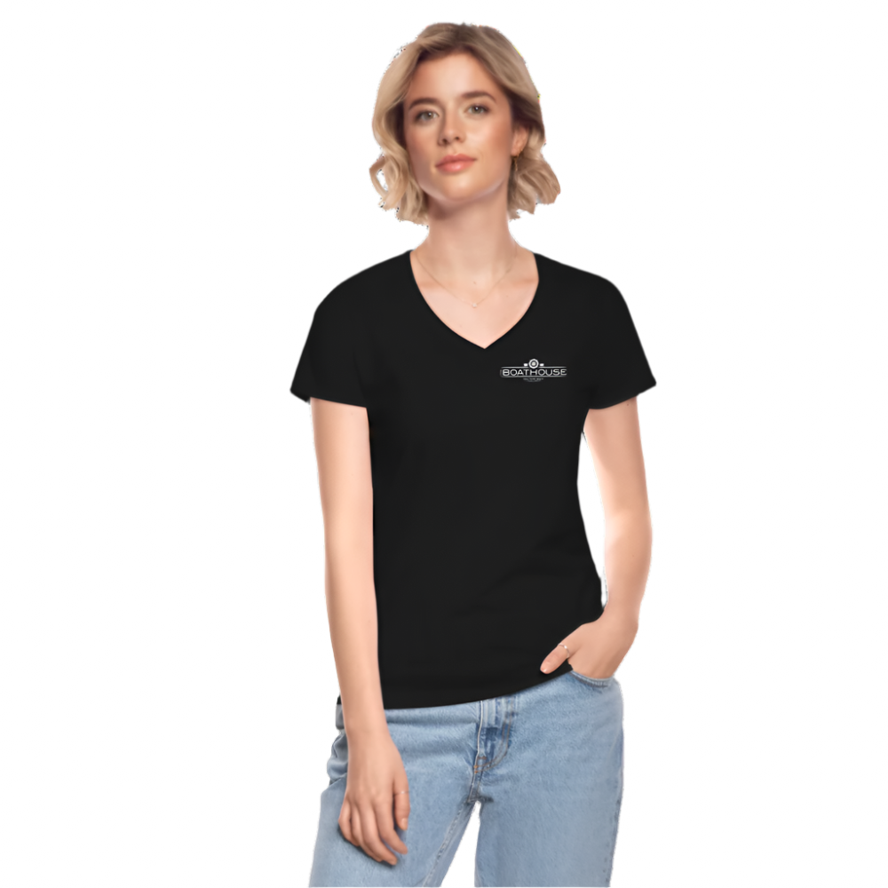 Boathouse - Women's V-Neck T-Shirt (Semi-fitted) - black