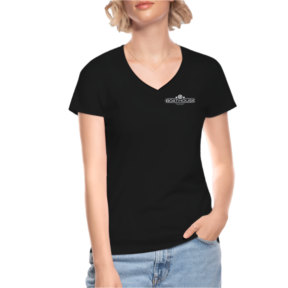Boathouse - Women's V-Neck T-Shirt (Semi-fitted) - black