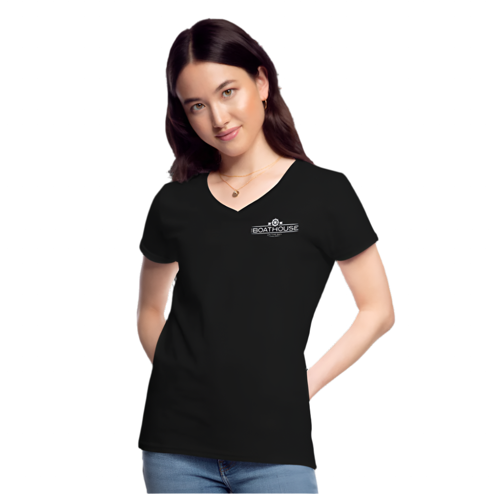 Boathouse - Women's V-Neck T-Shirt (Semi-fitted) - black