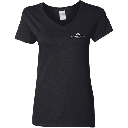 G500VL Ladies' 5.3 oz. V-Neck T-Shirt
