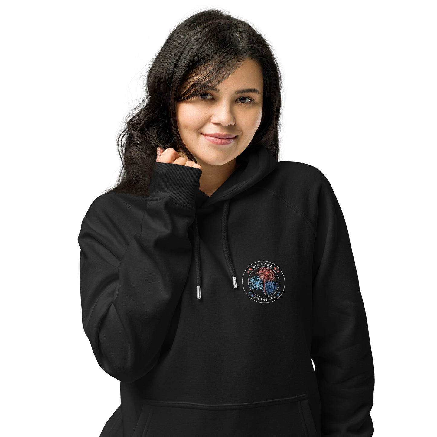 Big Bang on the Bay - Unisex eco raglan hoodie