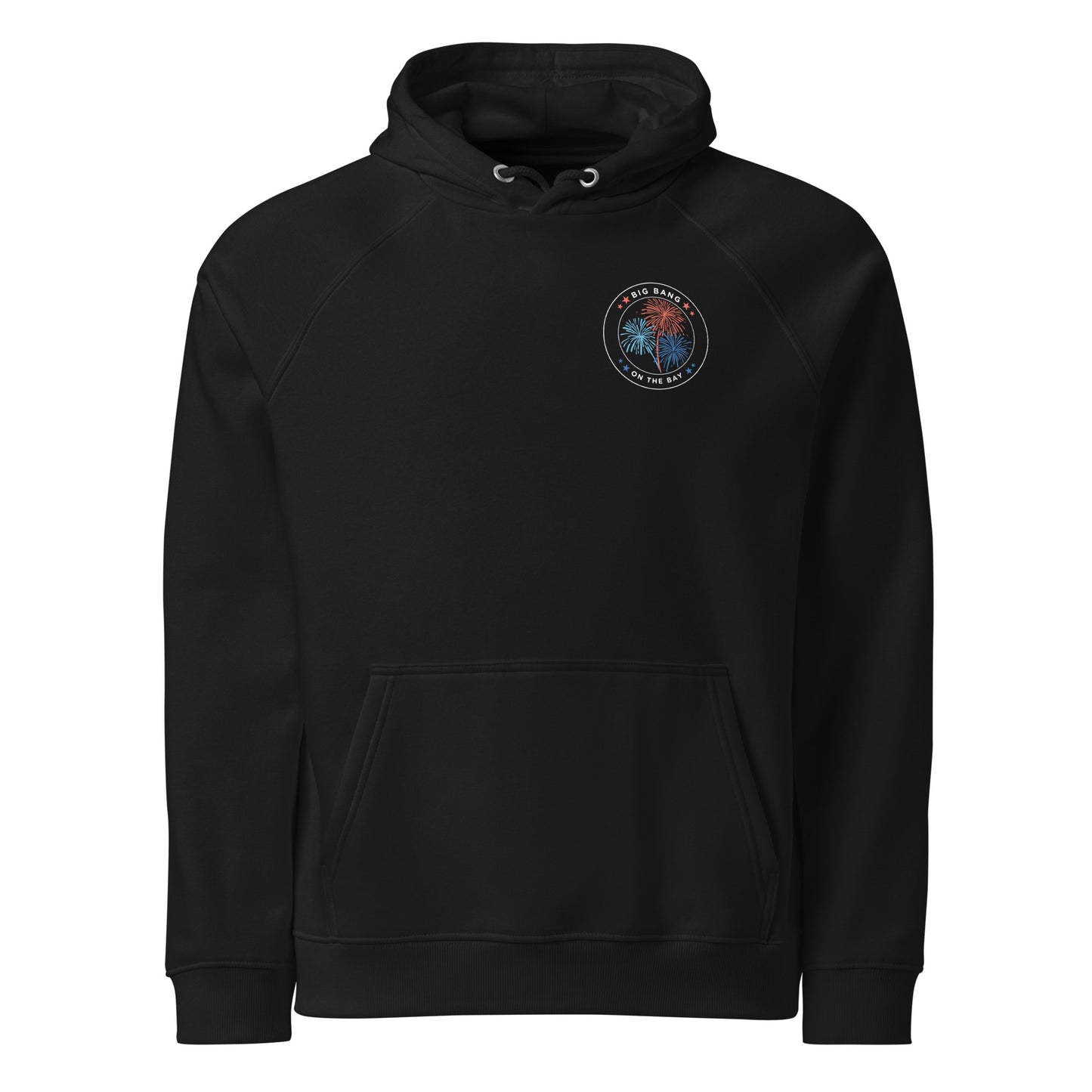 Big Bang on the Bay - Unisex eco raglan hoodie