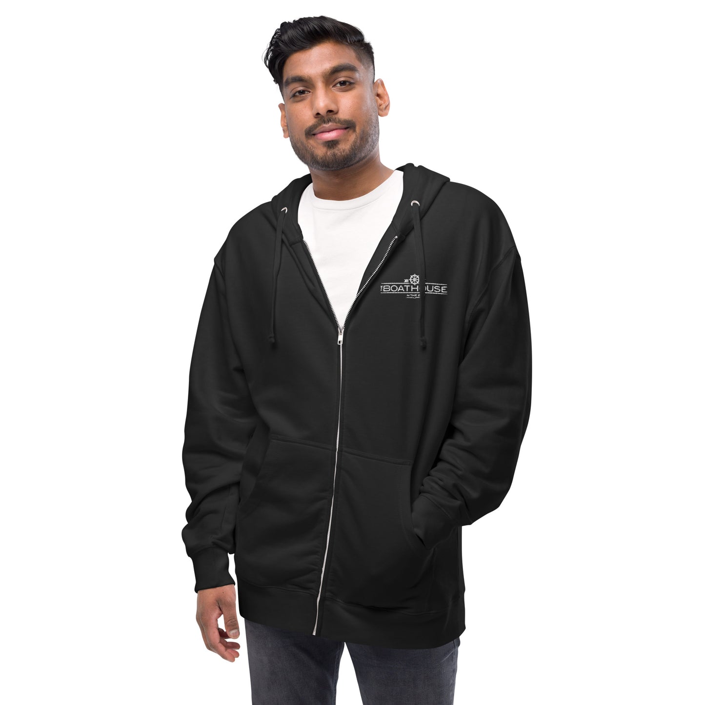Boathouse - Semi-fitted fleece zip up hoodie