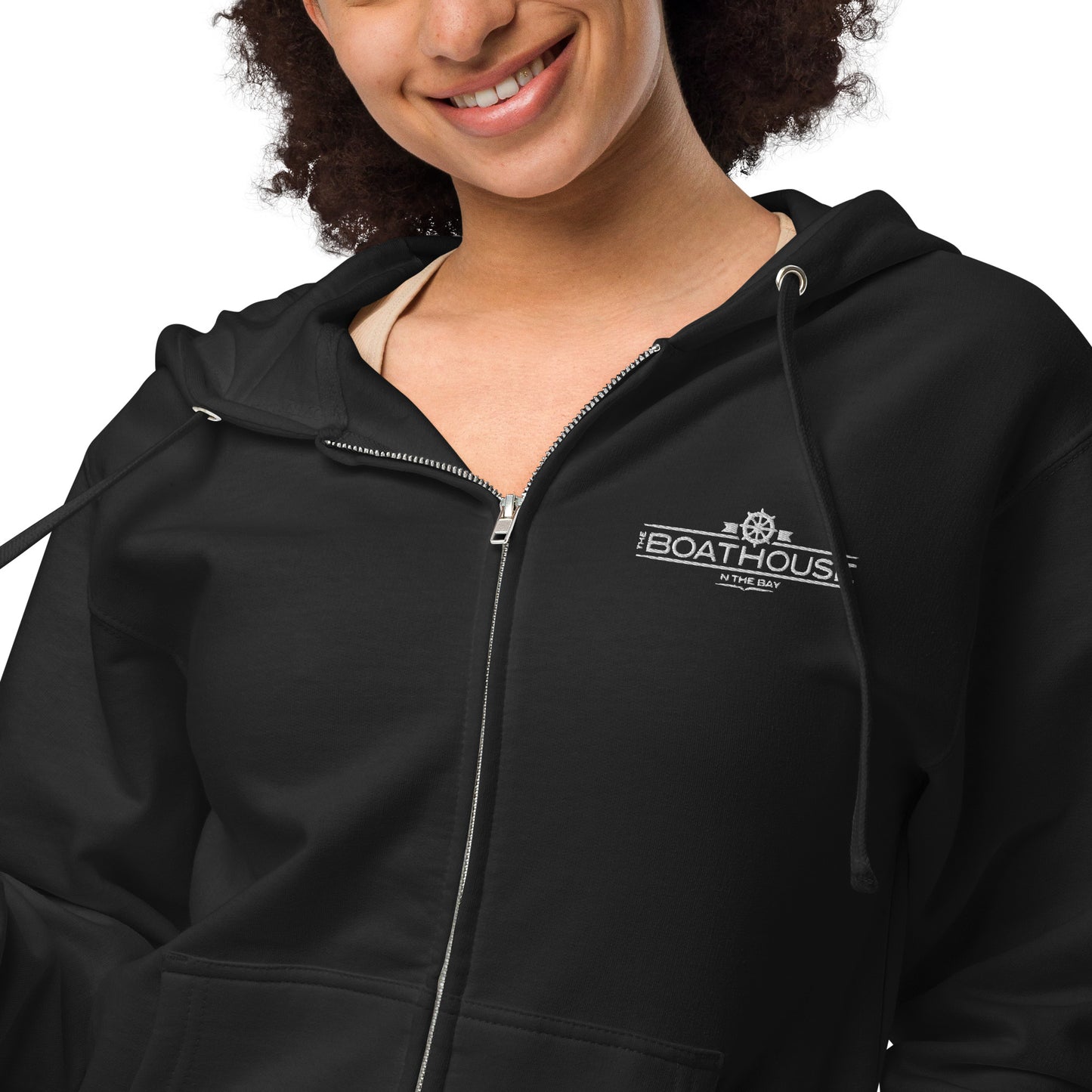 Boathouse - Semi-fitted fleece zip up hoodie