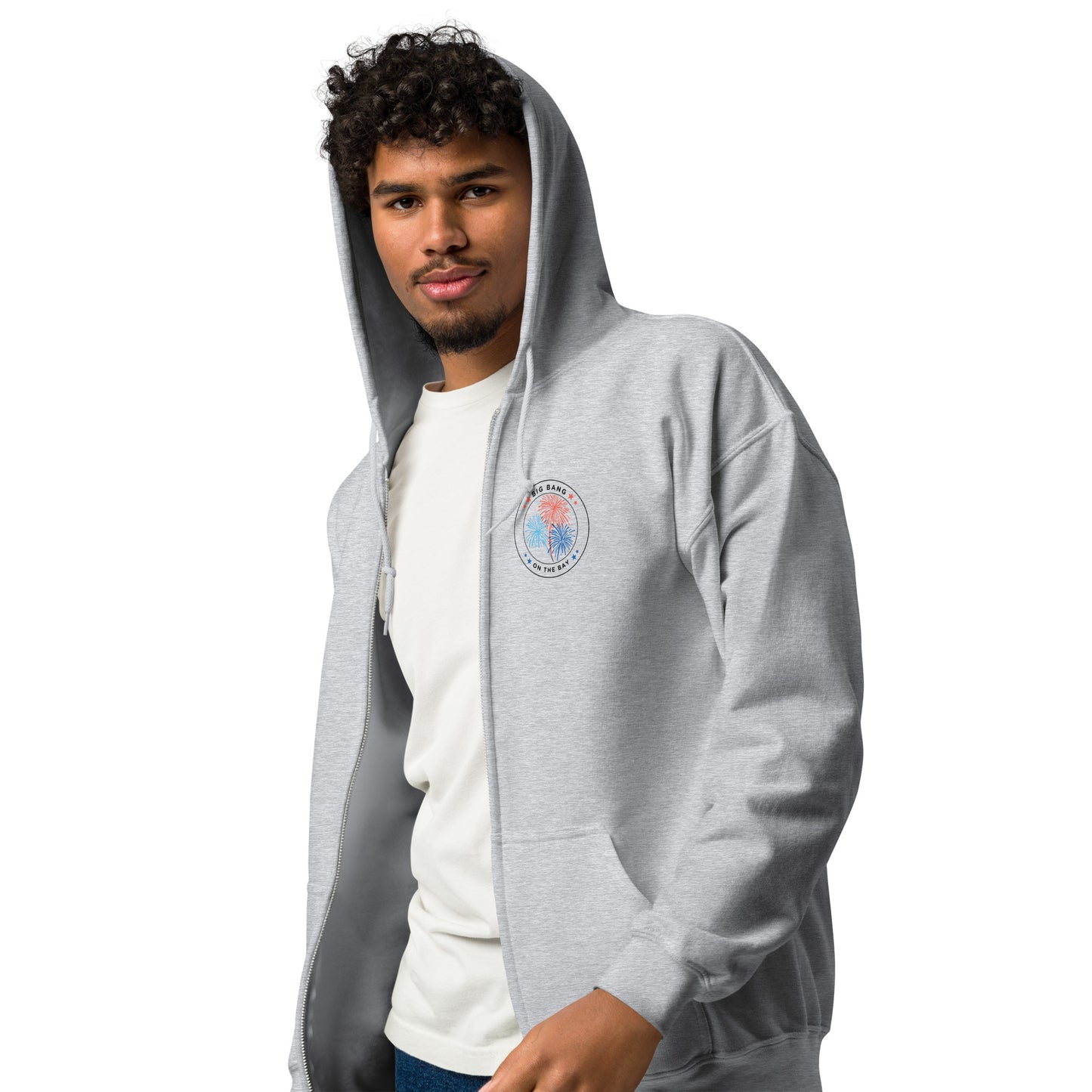 Big Bang on the Bay - Unisex heavy blend zip hoodie