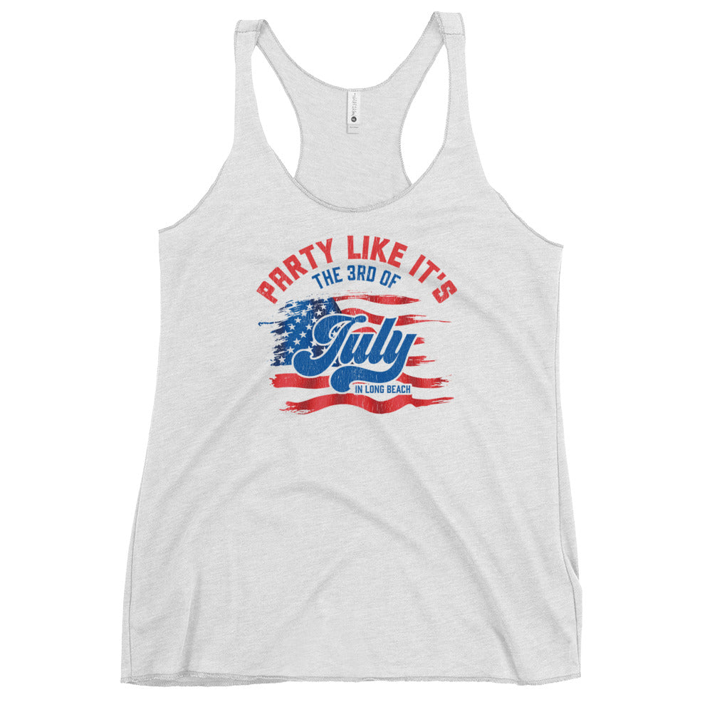 Party like it's the 3rd of July - Women's Racerback Tank