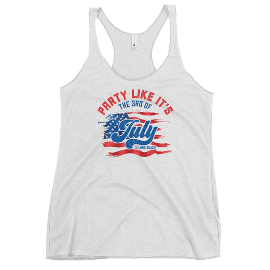 Party like it's the 3rd of July - Women's Racerback Tank