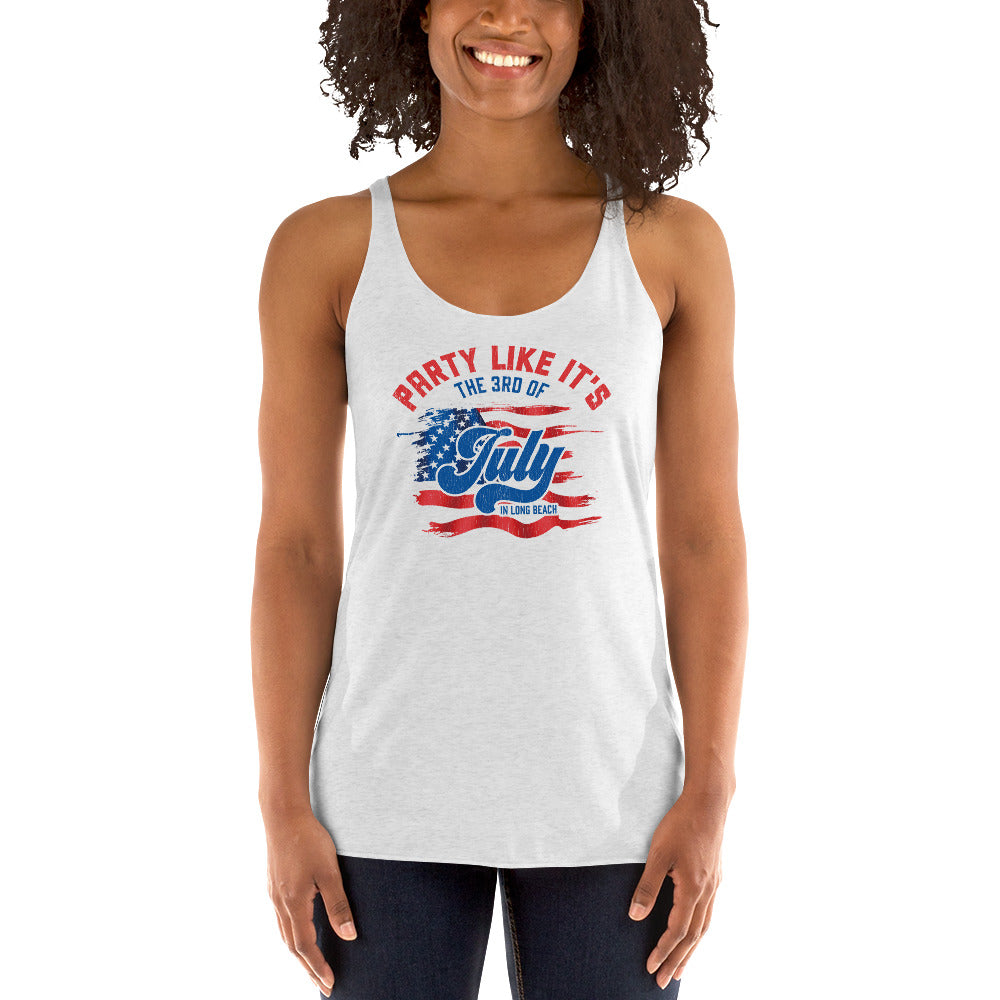 Party like it's the 3rd of July - Women's Racerback Tank