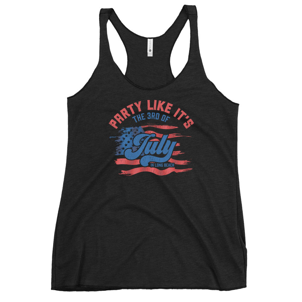 Party like it's the 3rd of July - Women's Racerback Tank