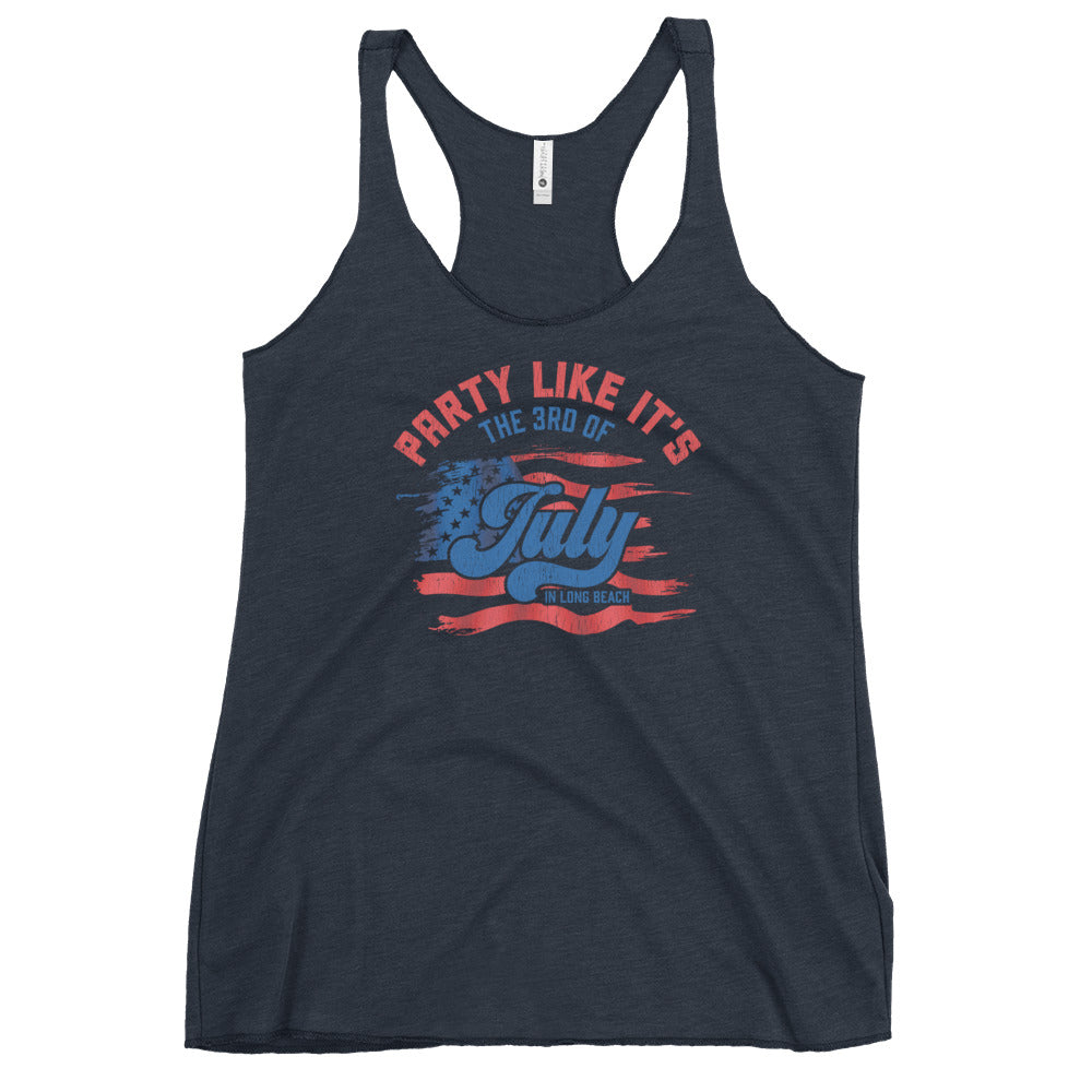 Party like it's the 3rd of July - Women's Racerback Tank